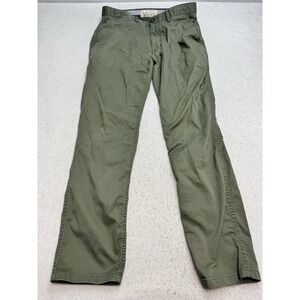 Fat Face Heyshott Pants Mens 34x30 Green Stretch Chino Straight Leg Casual